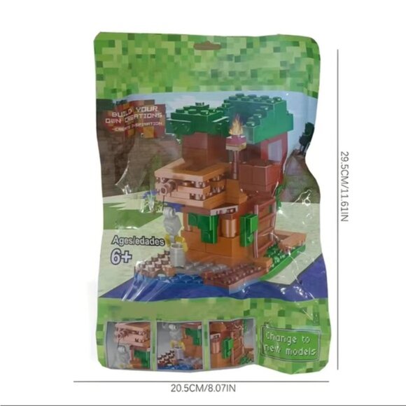Minecraft Mini Tree House Minifigure Building Blocks Set - Picture 2 of 4
